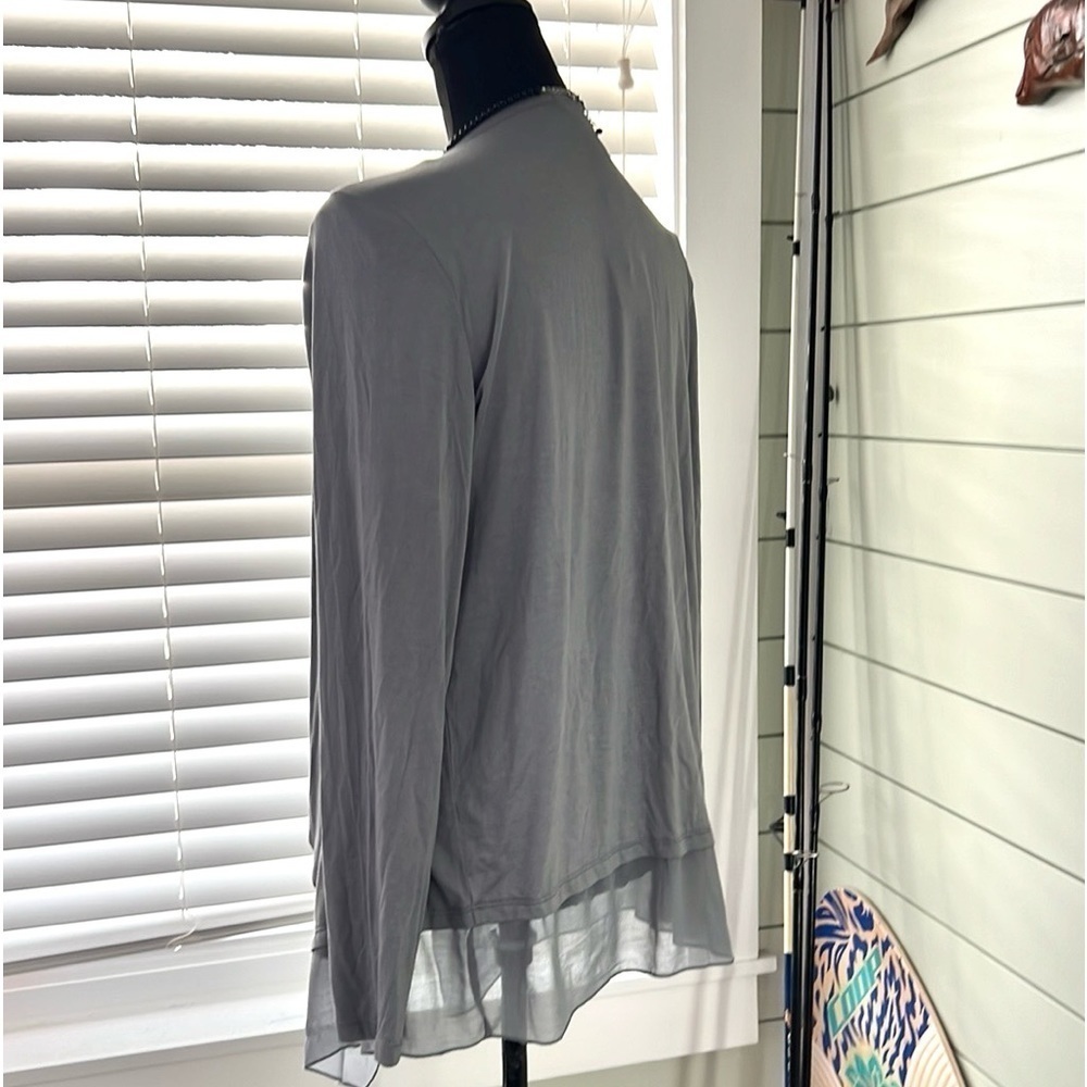 NWT,Design History,Softest Gray Duster, Exquisite Design & Timeless Style,Size M - Picture 3 of 6